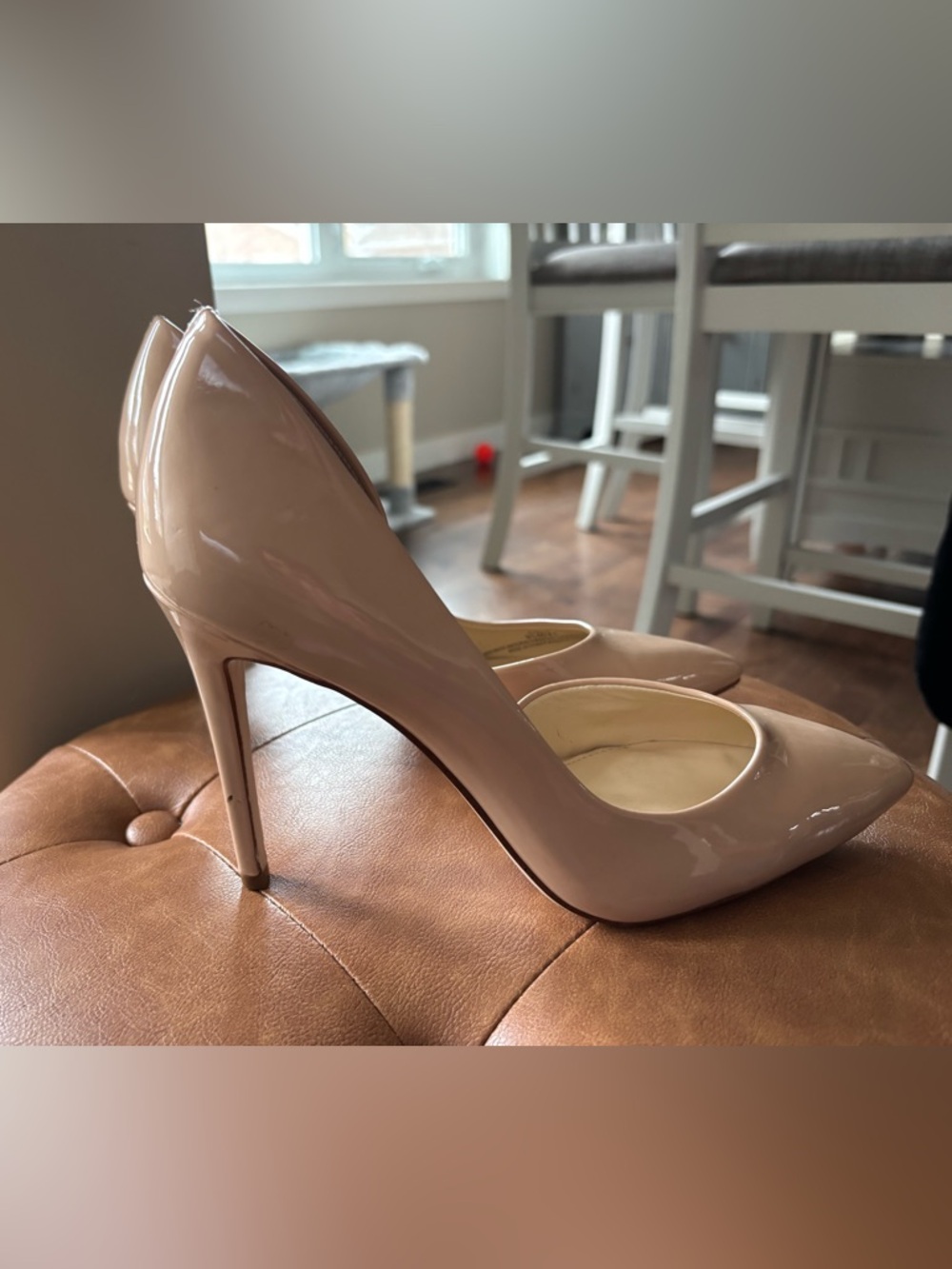 SJP by Sarah Jessica Parker Blush Patent Pointed-Toe Stiletto Pumps